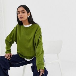 ASOS Weekday huge cropped sweatshirt